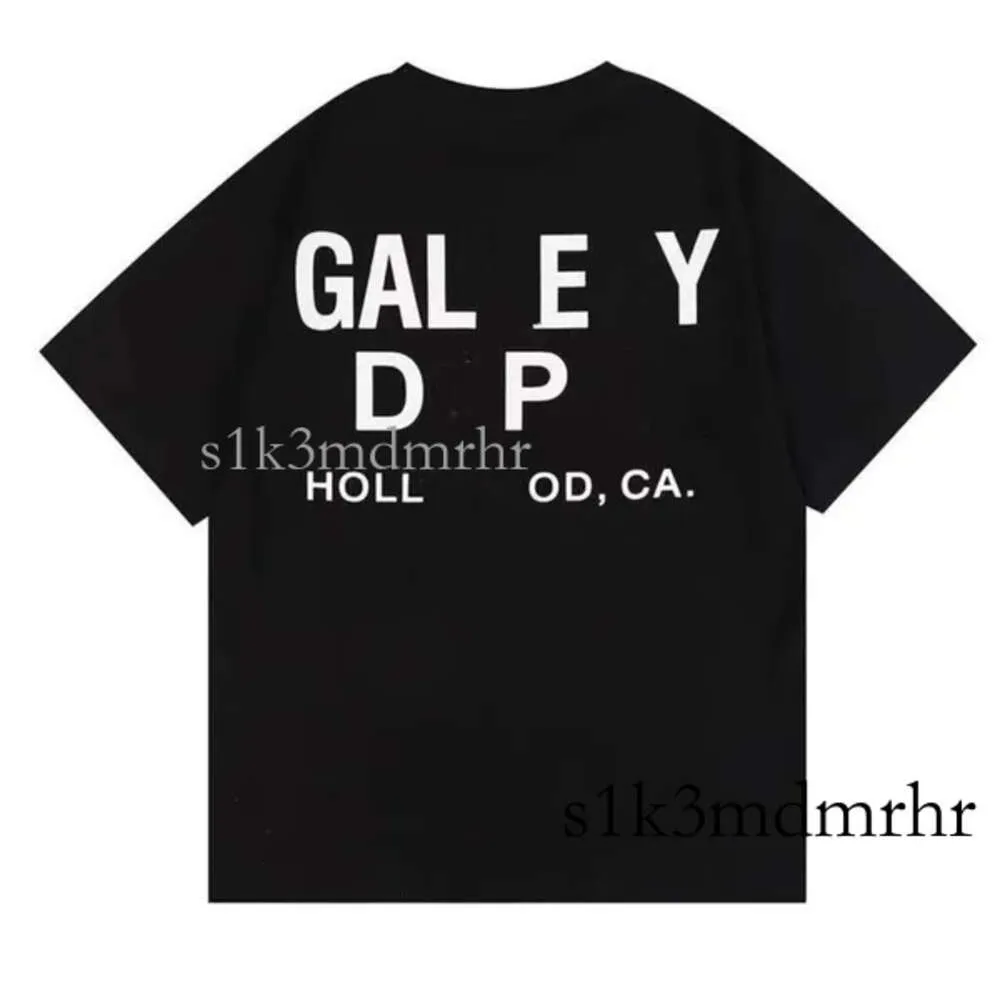 GalleryDept Mens Black Hoodie Hooded Letter Print Print Couples Top Sweatshirt Men Hoodiesルーズティープルオーバーストリートデザイナースウェットシャツアメリカン645