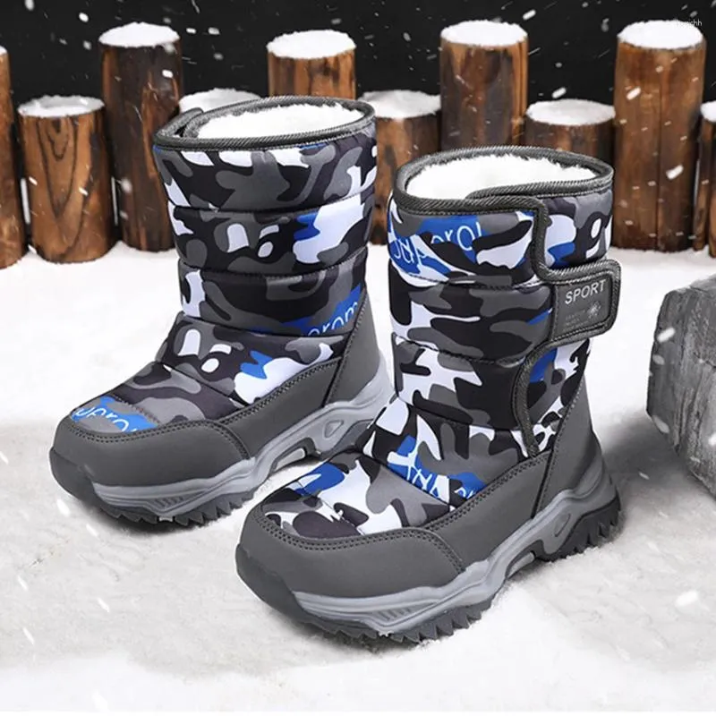 Scarpe da fitness Stivali da neve per bambini Ragazzo Impermeabile invernale per i più piccoli Stivali da ragazzo Autunno in gomma per bambini