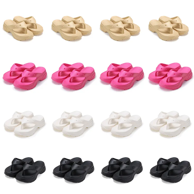 Yaz Yeni Ürün Ücretsiz Nakliye Terlik Tasarımcı Kadın Ayakkabıları Beyaz Siyah Pembe Flip Yumuşak Tarak Sandalet Moda-029 Kadın Düz Slaytlar Gai Açık Ayakkabı