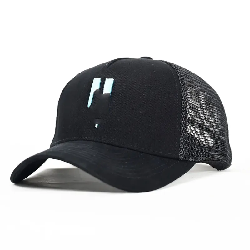 Cap Men Women Baseball Tennis Fashion Disual Sun Hat for Summer Arrival Mesh Cap Black