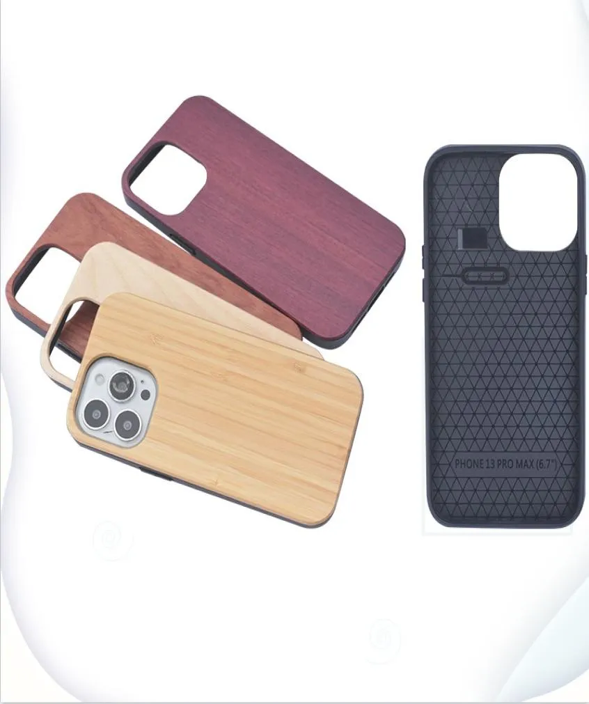 Mobile Phone Wooden Wood Cases For Iphone 13 12 mini 11 pro max XS Max Natural Woody Smartphone Shell8302900