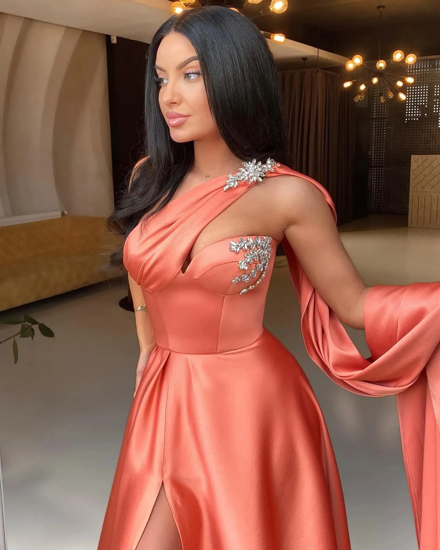 short and tight prom dresses Green Lace Spaghetti Straps Tight Homecoming Dresses, Short Prom Dress,  MH587