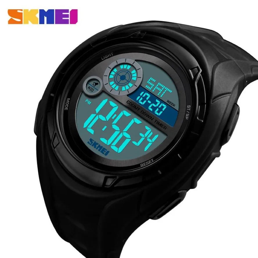 SKMEI nouvelle montre de Sport hommes militaire 5Bar étanche réveil montres semaine affichage montre numérique Relogio Masculino 1470299U