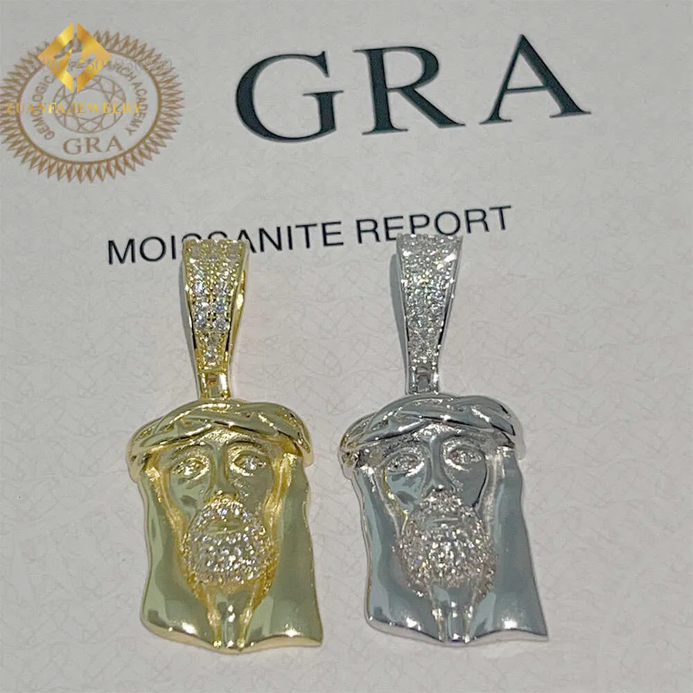 Sier Making Supplies Outlet Price Gra Moissanite Diamond Jesus Pendant