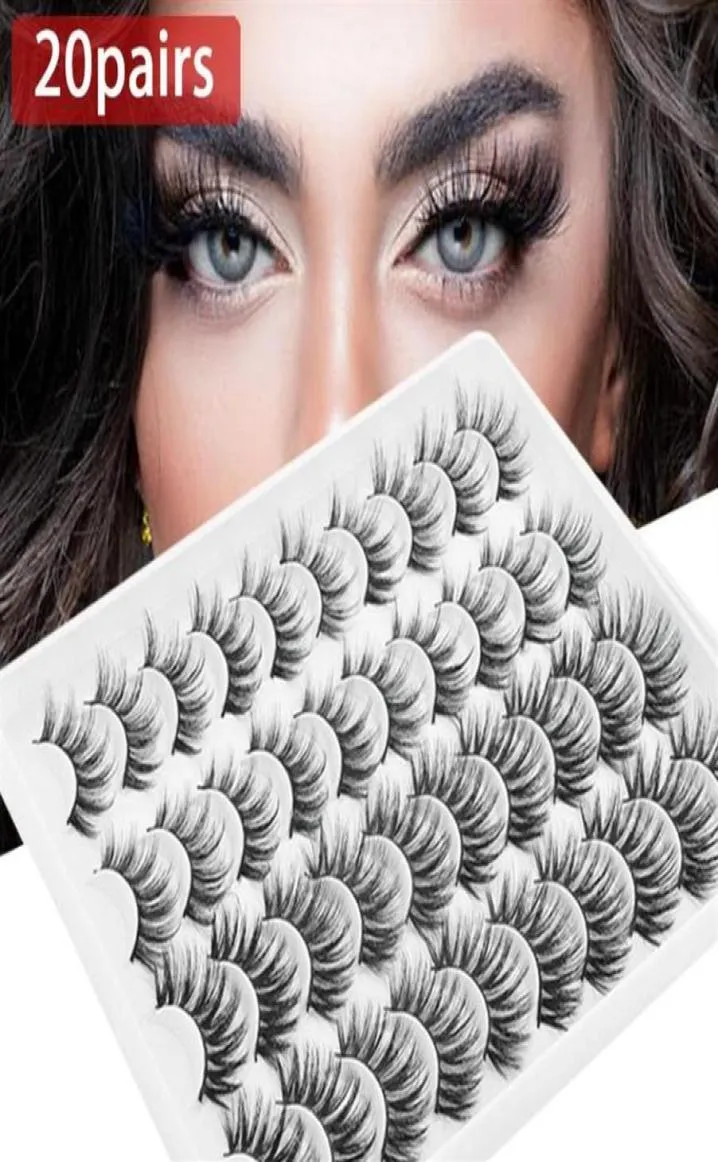 False Eyelashes 520 Par 1025mm Fake 100 Mink Lashes Natural Dramatic Volume Extension252V2484853