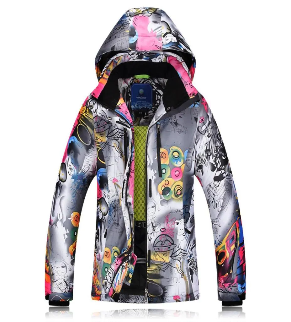 2020冬のスキージャケットレディースシングルダブルボードスキー衣類風力防水暖かい厚いコートジャケット女性1442566