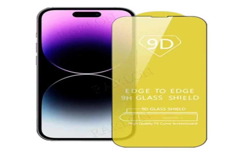 9D-Displayschutz aus gehärtetem Glas für iPhone 14 Pro Max 13 12 11 XS XR Samsung Galaxy S22 Plus S21 S20 FE S10 E A10 A20E A21S A55506239