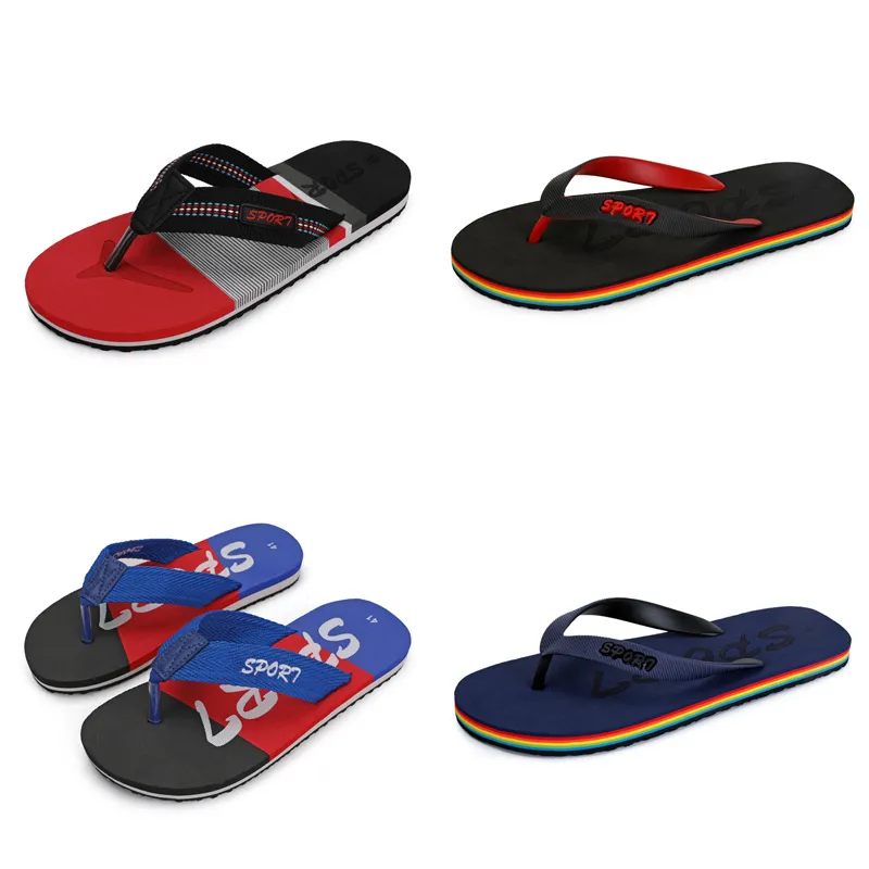 Chinelos rosa vermelho preto primavera verão verde amarelo azul marrom masculino baixo superior respirável sola macia sapatos planos masculinos GAI-1325 tendências 878