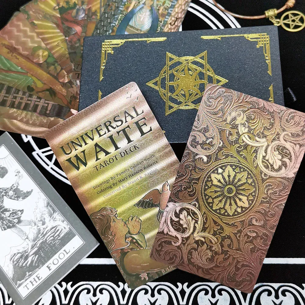 Pudełko na prezent luksusowy Złote Folia Tarot Stampowanie Wodoodporne zużycie pvc odporna na zużycie szes