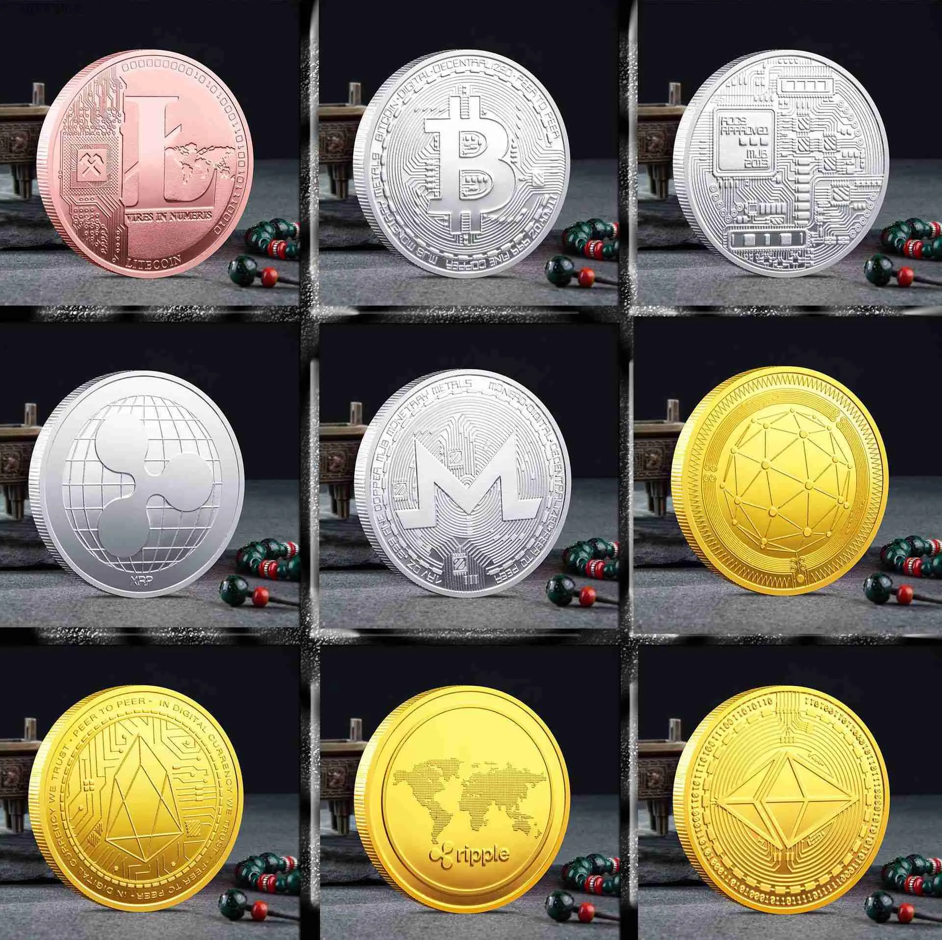 Fabricantes De Monedas Conmemorativas De Artesanías Como Bitcoin Ada Coin  Monroe Coin Y Otras Monedas Virtuales T240306 De 3,38 € | DHgate