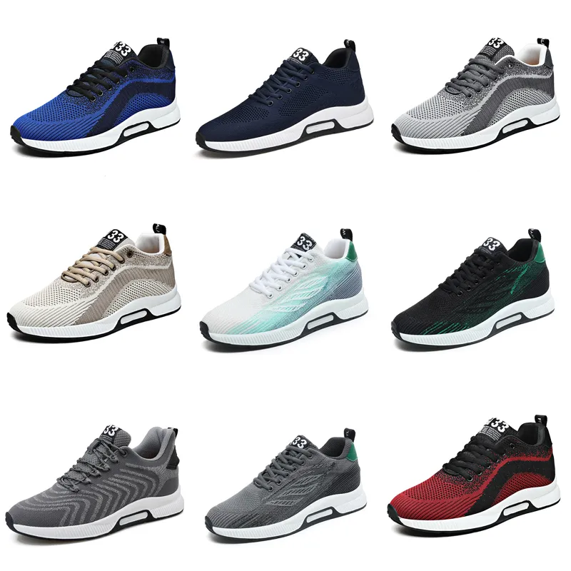 Chaussures de sport GAI pour hommes, baskets respirantes à plateforme, noires, blanches, grises, bleues, de marche, neuf