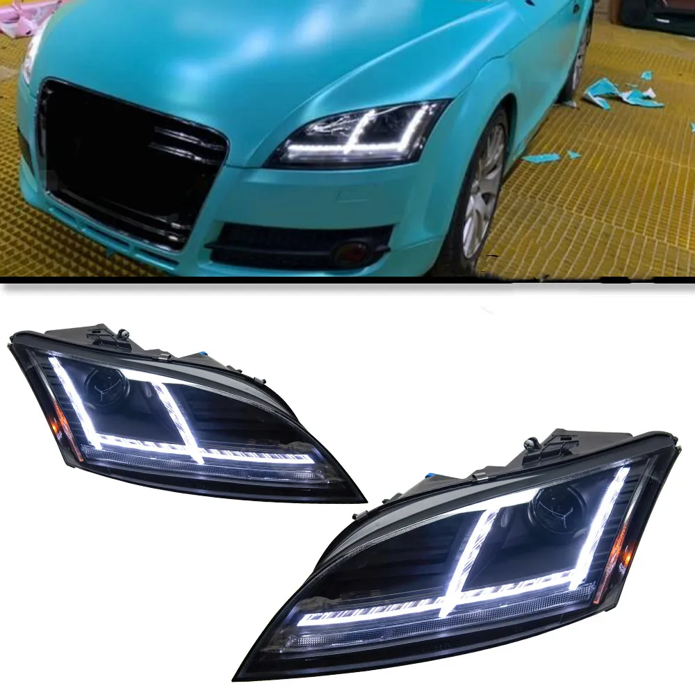 Hoofd Lamp Voor Audi TT Koplampen 2006-2012 LED Auto Koplampen Montage Mustang LED DRL Lamp Front lichten