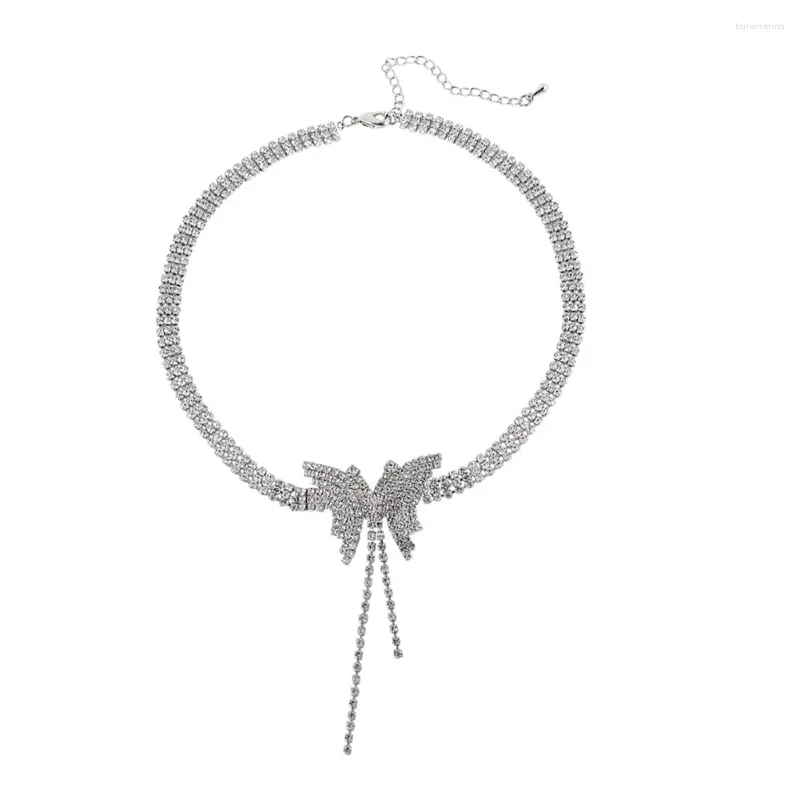 Collier ras du cou en alliage avec chaîne épaisse avec pompon, breloque à la mode pour femmes, cadeau de fête de saint-valentin décontracté