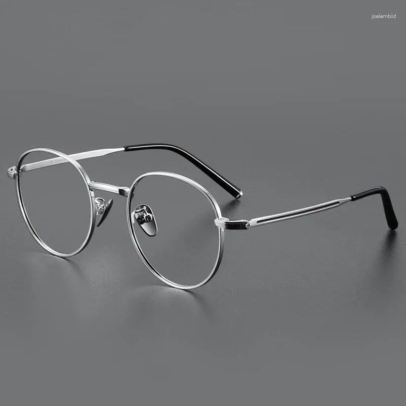 선글라스 프레임 작은 크기 안경 남성 남자 패션 레트로 안경 초경가 미타늄 근 고비피아 아스티그마비 처방
