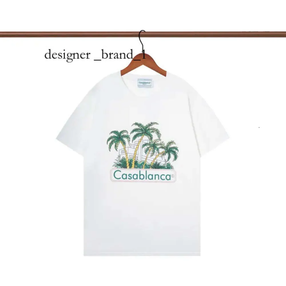 Casablanca t shirt mens t shirt casablanca designer t skjortor vår sommar ny stil stjärnklott kort ärm casa män t-shirts tennis club casablanca shorts 2806