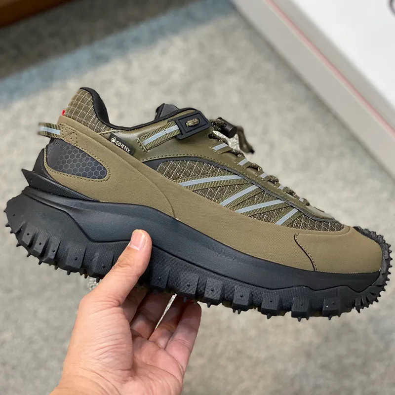 Esporte ao ar livre sapatos de caminhada das mulheres dos homens trilha trekking couro sapatos de escalada à prova dwaterproof água tênis trailgrip gtx baixo superior trekking pesca caça sapatos