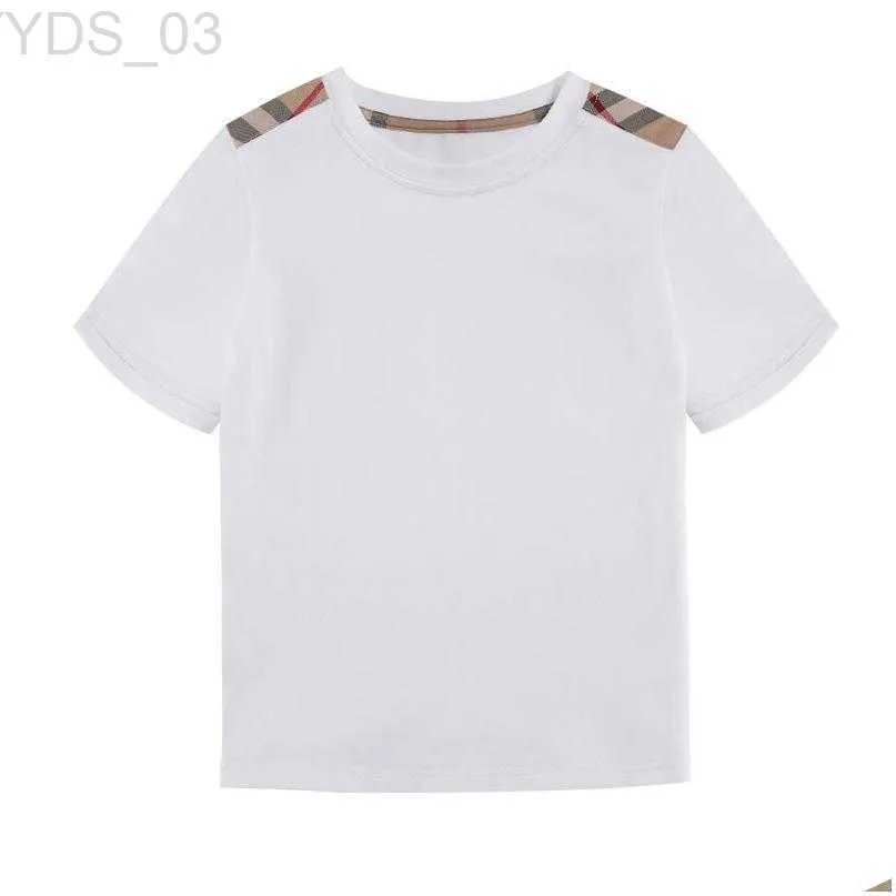 티셔츠 티셔츠 2-8T 유아 어린이 아기 소년 여자 여자 옷 여름면 티셔츠 짧은 슬리브 Tshirt 어린이 탑 유아 의상 드롭 배달 k dhyuz 240306