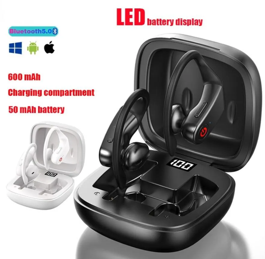 B10 TWS trådlösa hörlurar 51 Bluetooth LED -brusreducering IPX5 Vattentäta hörlurar för iPhones Xiaomi Samsung Sport Earbuds3235653