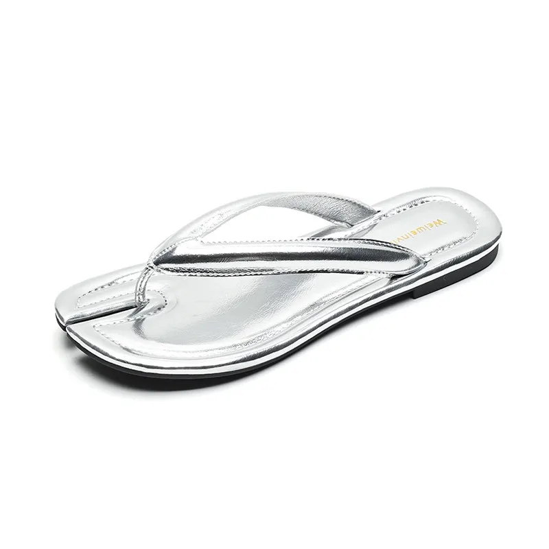 Footwear Designer Women's Gai Slippers Chaussures pour hommes en noir et blanc 01649 236