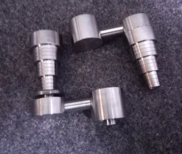 10mm 14mm 18.8mm 6 In 1 Titanium Nail with Arm male and female joint for glass bong water pipe in stock