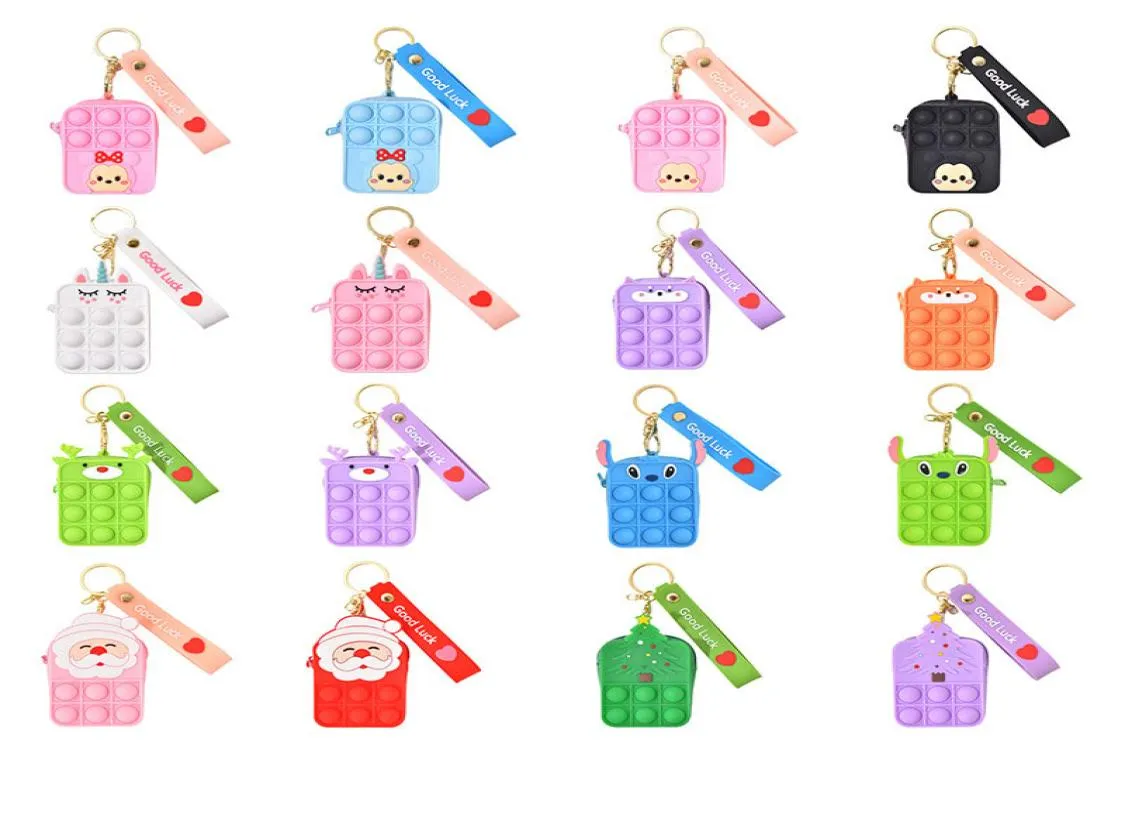 Trend Fashion Toy Push Bubbles Coin Purse Unicorn Kawaii Children Wallet Ladies Bag Silicone Simple Kids Toys9049138