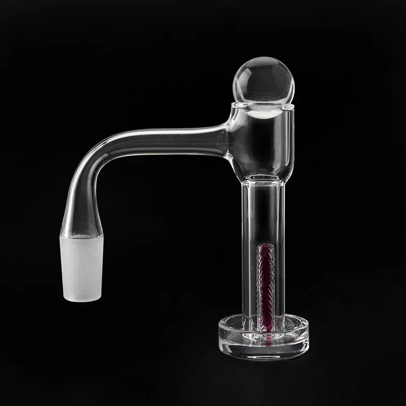 Full Weld Beveled Edge Smoking Accessories Contral Tower/Terp Slurper Quartz Banger With With Hollow sandblasting Pilla Ruby Pill Glass Cap for Dab Rigs Water Pipes