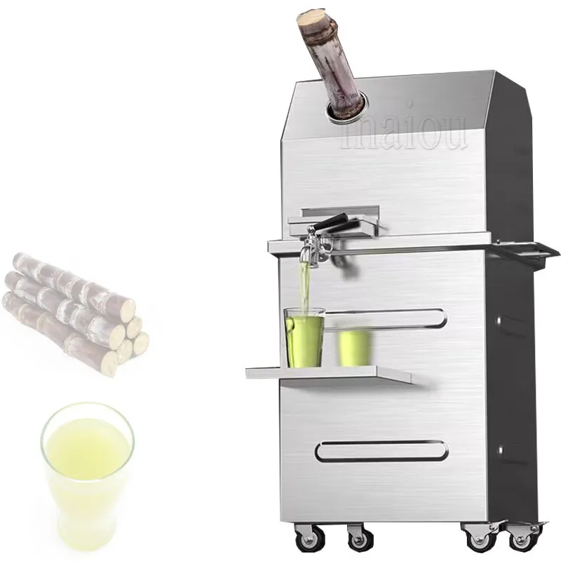 Electric Sugarcane Juicer Machine Effective 3 Rollers With Cooling Air Vents Sugar Cane Extractor Squeezer for Commerce