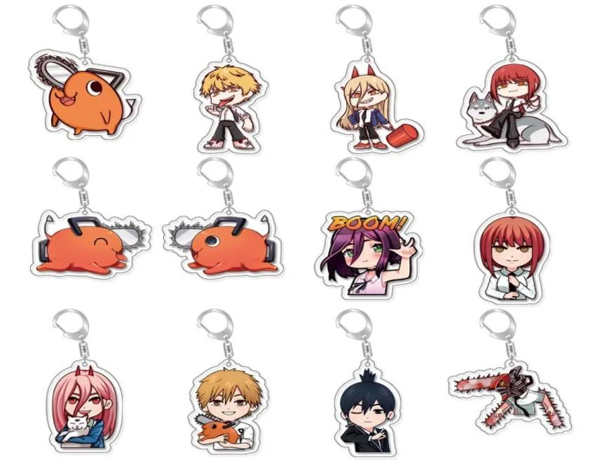 50MM Acrylic keychain anime man Blade Cup Key Chain Keyring acrylic keychains in hanging retail packaging cartoon accessory7951755