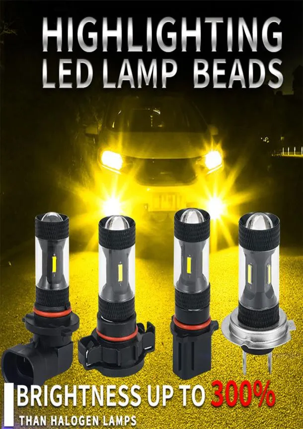 H7 9005 9006 H1 H3 H11 Led Farol Lâmpada 6500K Branco Amarelo 3000LM Carro Nevoeiro Lâmpada 36W Carro Led Nevoeiro Lâmpada Auto LED Bulbs3446986