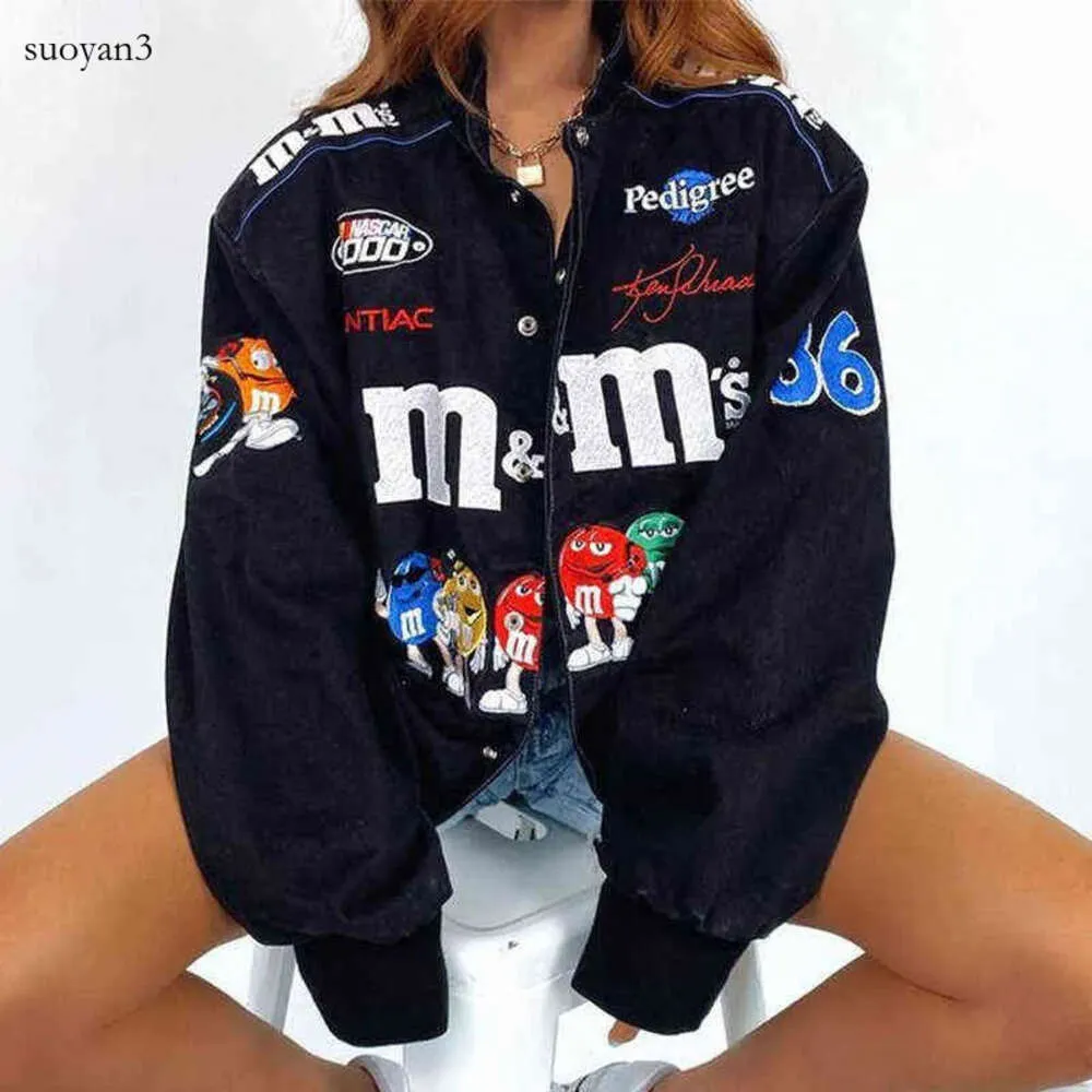 Women's Jacket Spring and Autumn Hip-hop Street American Zipper Cardigan Motorcyc Clothing Tide Brand 2022 Fashion Ins Trend 22H0817