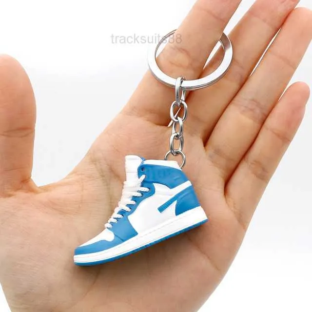 Mini Keychains Lanyards Emation 3D Basketball Shoes Three Nsional Model Keychain Sneakers Couple Souvenir Mobile Phone Key Pendant D ba R28