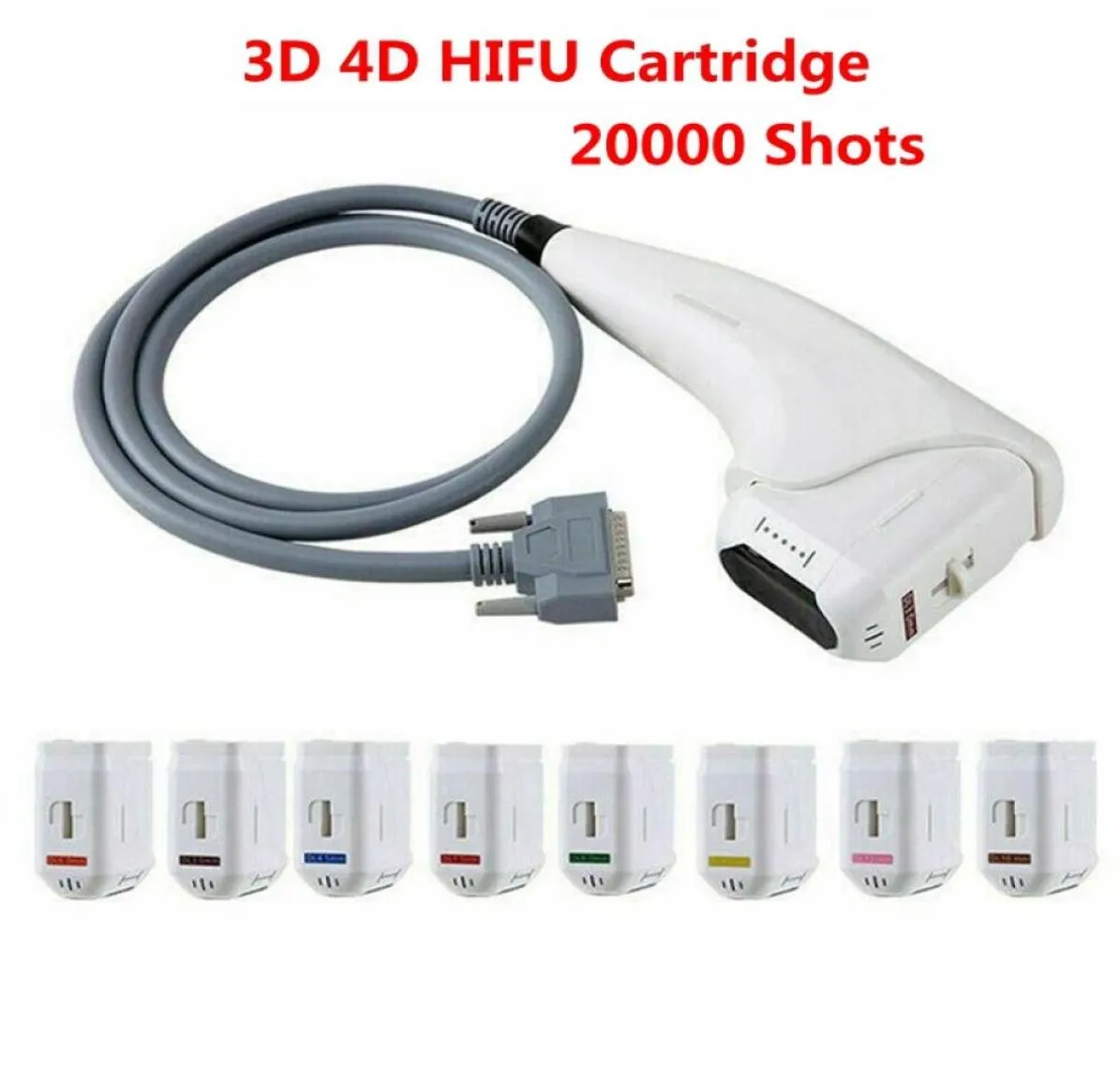 3D 4D HIFU -maskinpatroner 20000 SS för hög intensitet Fokuserad ultraljud ansikte hudlyftning rynka borttagning kroppsslning dh4284871