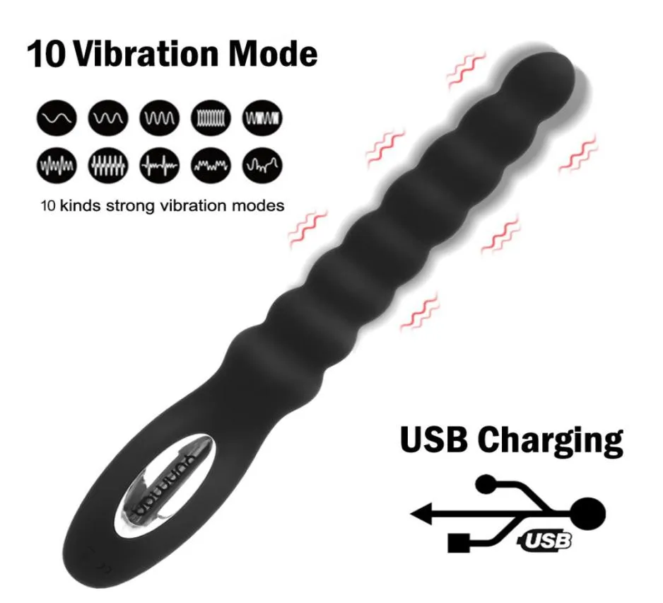 10 Speed Dual Motor Vibrators Siliconen Anale Dildo Anale Plug Sex Gereedschap Voor Koppels Butt Plug Unisex Speeltjes voor Vrouwen Mannen8966977