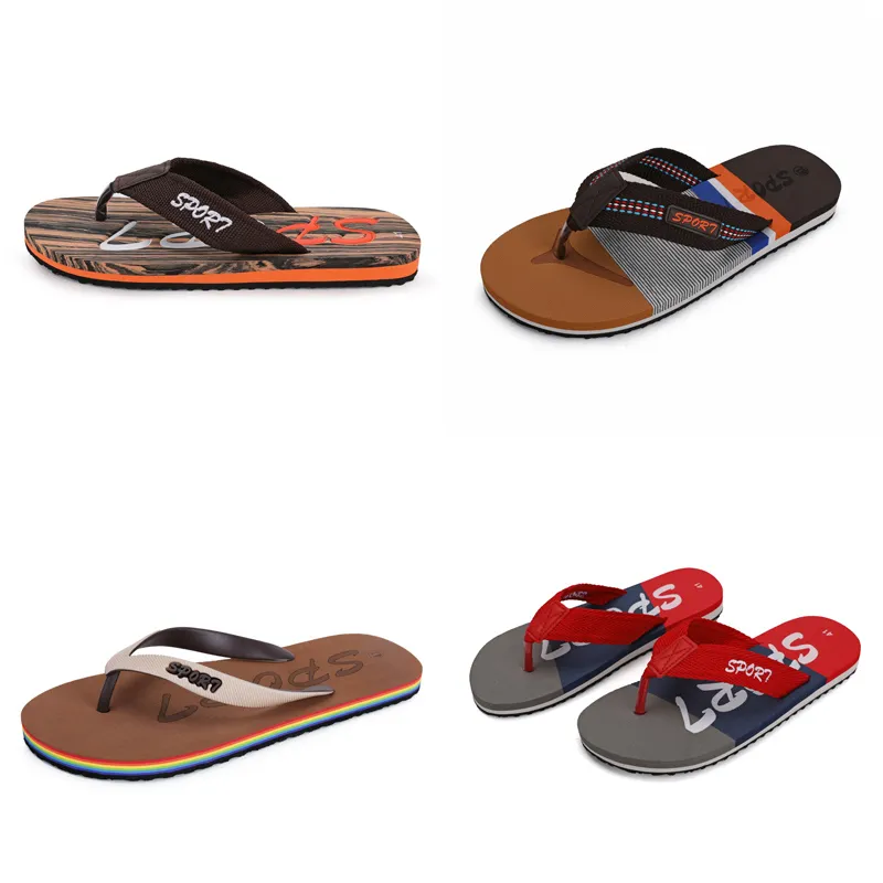 Verão vermelho primavera preto rosa chinelos verde amarelo azul marrom masculino baixo superior respirável sapatos de sola macia homens planos GAI-0164 tendências 463