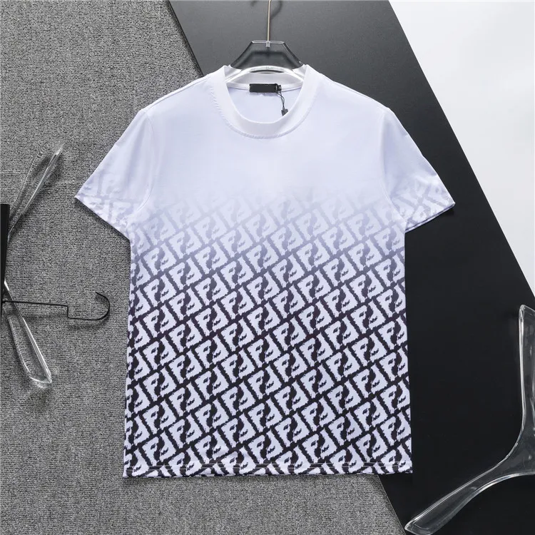 Designer tops Tide Tshirt Chest Letter Laminated Print Short Sleeve High Street Loose Casual T-shirt 100% Pure Cotton Tops M-3XL