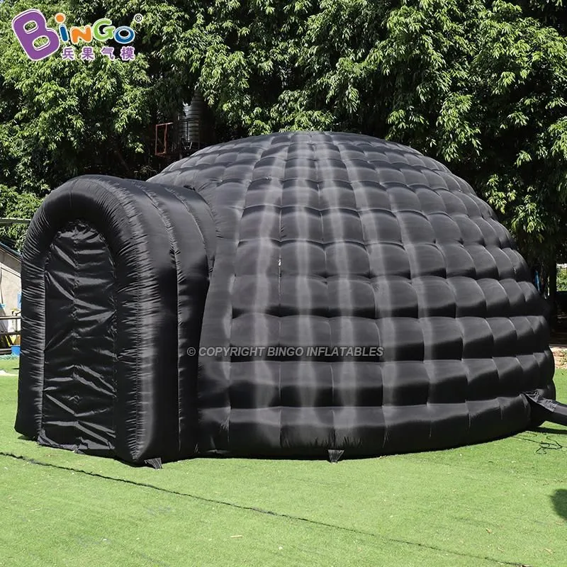 wholesale Tente gonflable personnalisée de salon commercial de tente de dôme d'igloo de 10x10x4.5mH (33x33x15ft) explosent le chapiteau de camping pour la décoration d'événement de fête jouets sports
