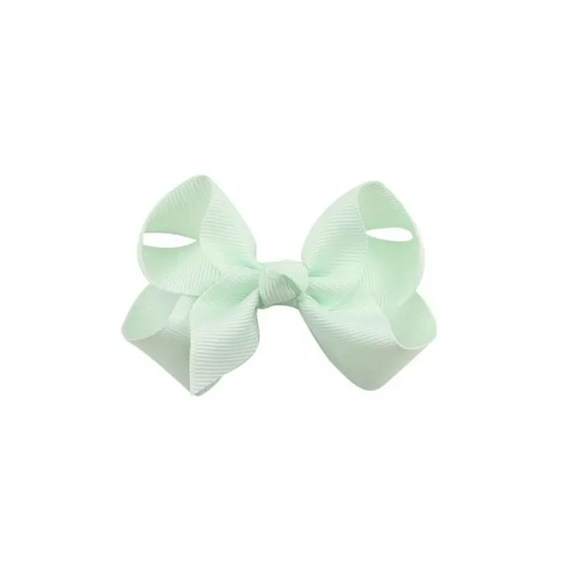 100 pcs korean 3 inch grosgrain ribbon hairbows baby girl accessories with clip boutique hair bows hairpins hair ties 238 k2