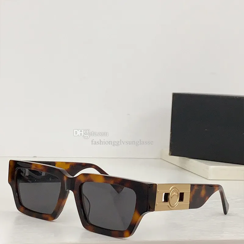 Дизайнерские модные солнцезащитные очки из поликарбоната овальной формы V4459 Мужские и женские роскошные солнцезащитные очки устойчивые к ультрафиолетовому излучению светлый цвет декоративное зеркало