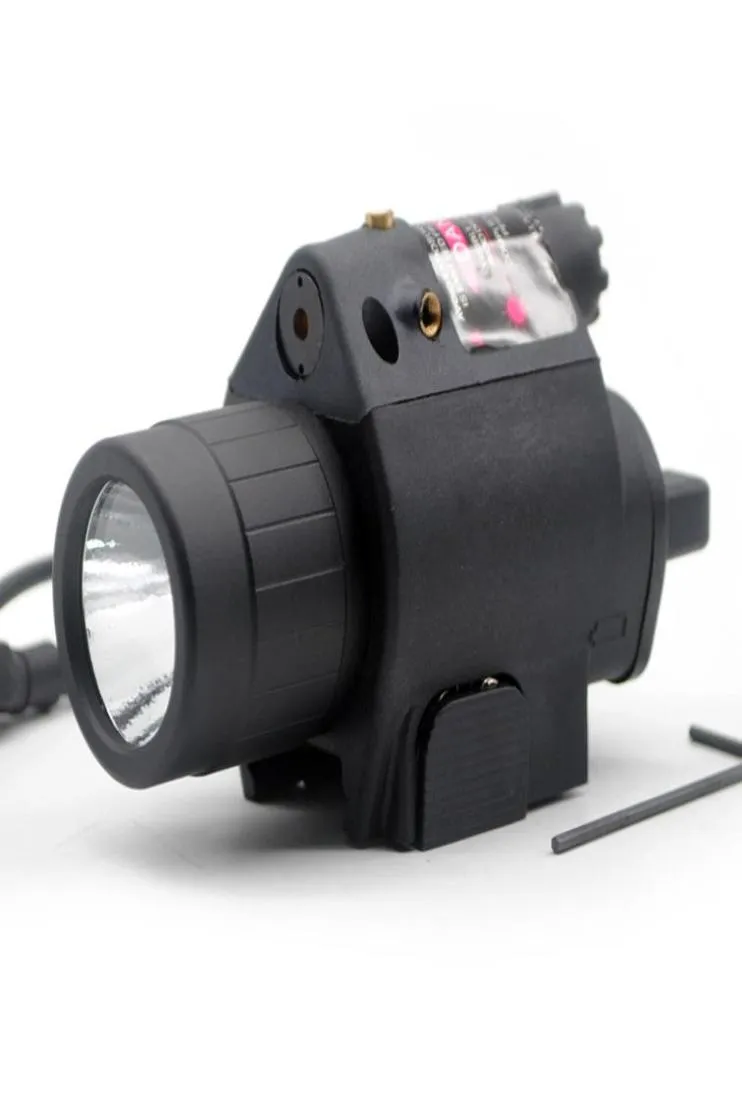 Ny Red Dot Laser LED -ficklampa Torch Sight Scope Hunting Mount 20mm Picatinny Rail2628493