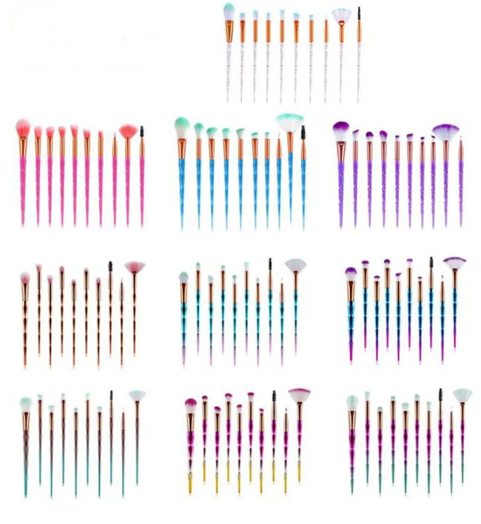 Zestaw szczotek do makijażu 20pcs wentylator wentylator proszkowy pędzel rumieniec rumieniec mieszanie cieni do powiek kosmetycznych oko makijażu Zestaw narzędzia 6037637