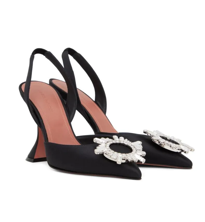 DHgate.com:2024 Summer Amina Muaddi Camelia Heeled Sandals