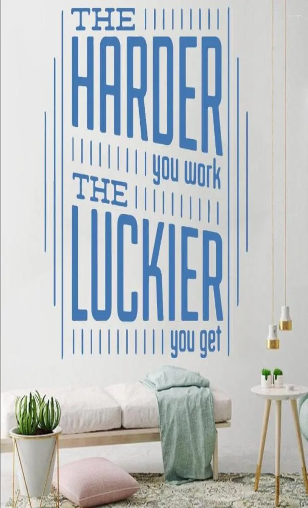 Autocollants muraux avec citations de bureau de motivation, grande phrase pour salon, chambre à coucher, papier peint artistique, décor HQ11596173856