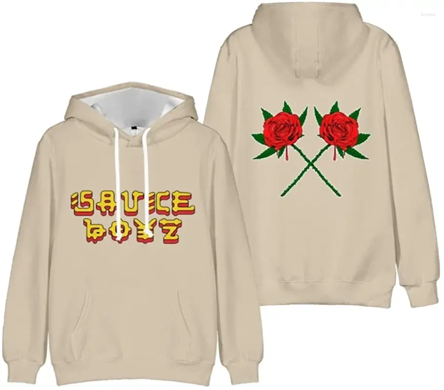 Мужские толстовки Eladio Carrion Merch, толстовка с капюшоном Sauce Boyz, Harajuku, мужские и женские толстовки с капюшоном Y2k, детская одежда