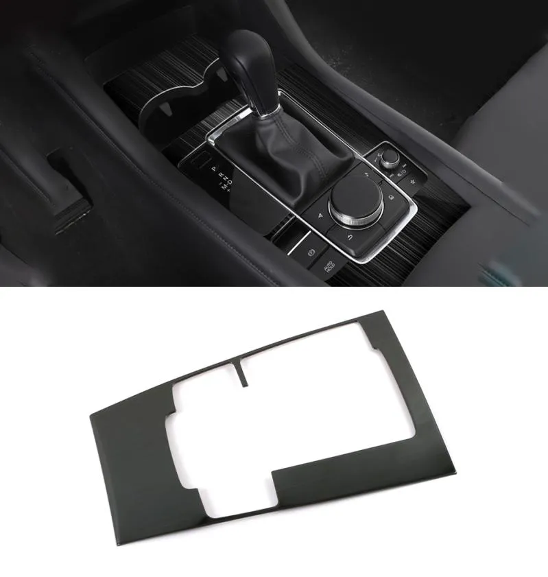 CARMANGO för Mazda 3Axela BP 2021 Auto Car Accessories Gear Shift Panel Cover Trim Frame Sticker Interior Decoration Moulding5749366