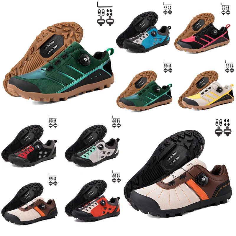 Chaussures de cyclisme Hommes vitesse route vélo baskets plat carbone cyclisme chaussures vtt crampons femmes montagne vélo chaussures SPD pédales course vélo Footwar GAI