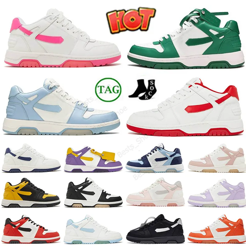 Fuera de la zapatilla de deporte de la oficina Zapatos de vestir de diseñador Zapatillas de deporte para mujer Gamuza de cuero Low Top Off Mid Top Hombres Mujeres Originales Offes Deportes Blanco Walking Runner Tamaño EUR36-45