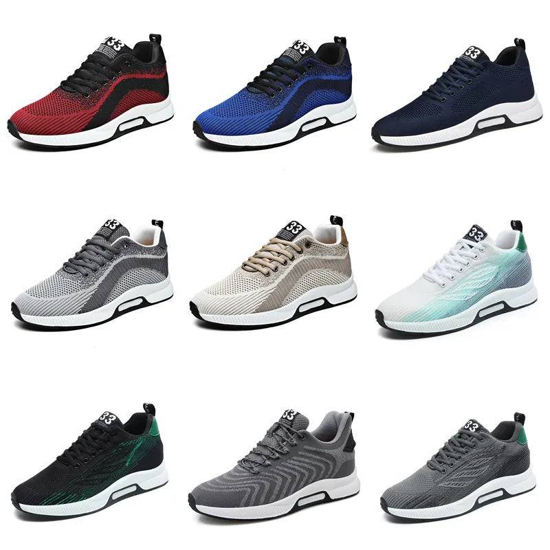 Chaussures de sport GAI pour hommes, baskets respirantes à plateforme, noir, blanc, Beige, gris, bleu, baskets de marche respirantes, Seven