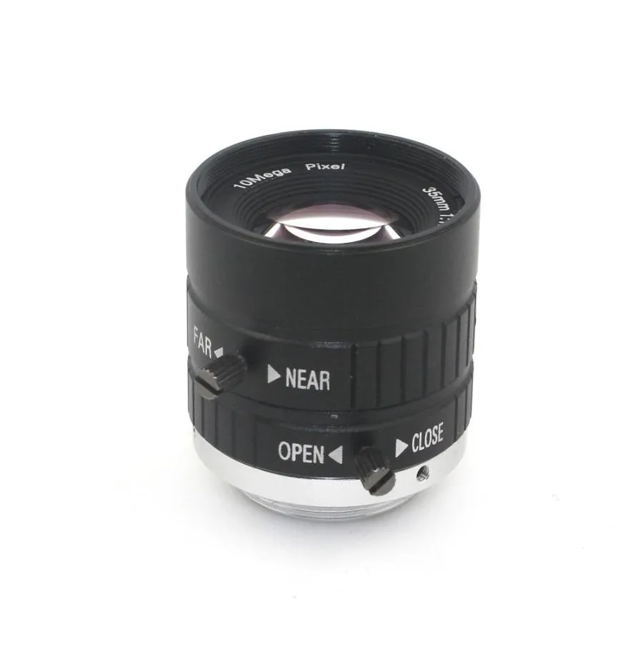 Objectif de caméra industrielle 10MP 35mm 118 HD avec objectif de zoom manuel fixe à mise au point IRIS Objectif de vidéosurveillance à monture C pour caméra de vidéosurveillance industrielle Micr6722132