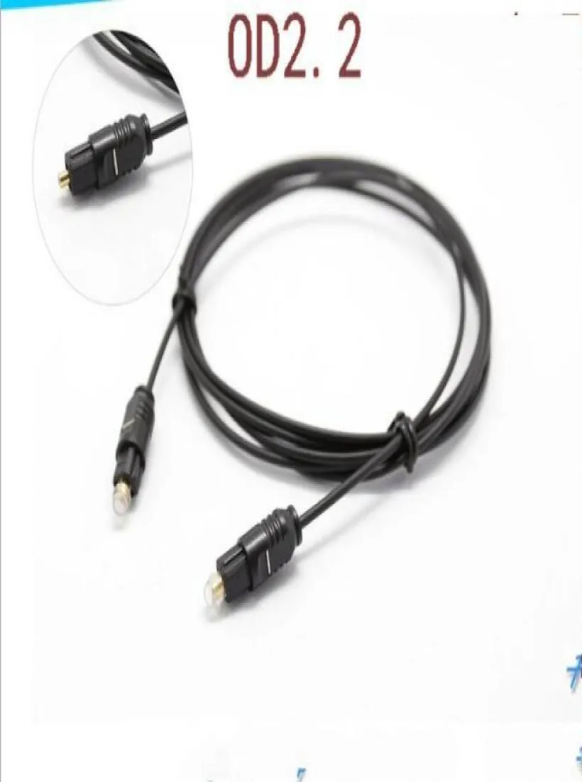 Durable OD2.2 Fiber Optic Plated Digital o Optical Cable Toslink SPDIF Cord For DVD VCR CD Player HI-FI Speaker5851683