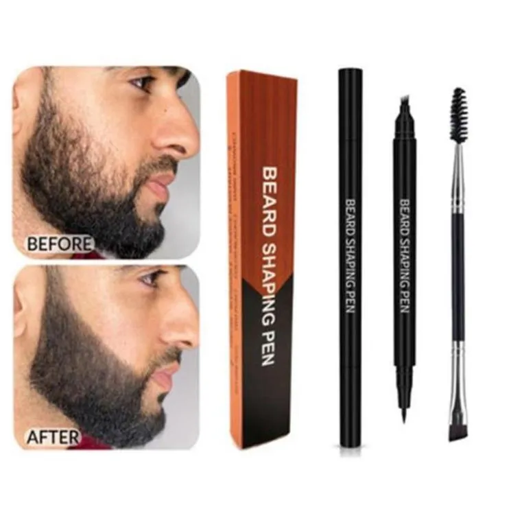 Makeup Brushes Fourpronged Beard Pen Drawing Filling And Brush Waterproof Barber Pencil9599017